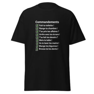 T-shirt unisexe-commandements