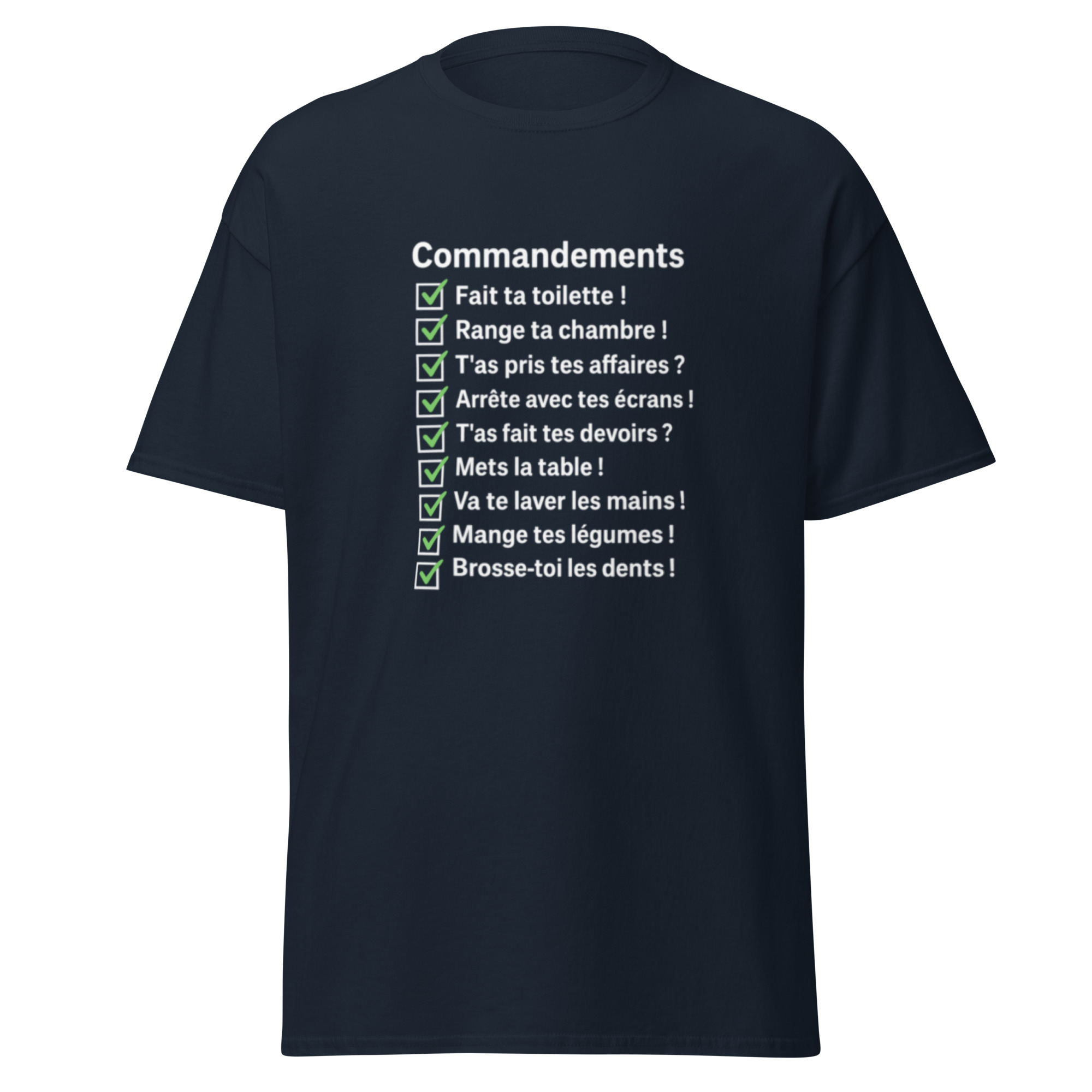 T-shirt unisexe-commandements – Image 3